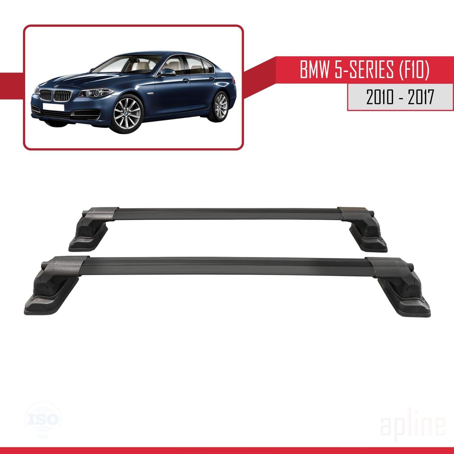 Compatible with BMW 5 Series (F10) 2010-2017 ACE-3 Model Car Roof Rack Cross Bar