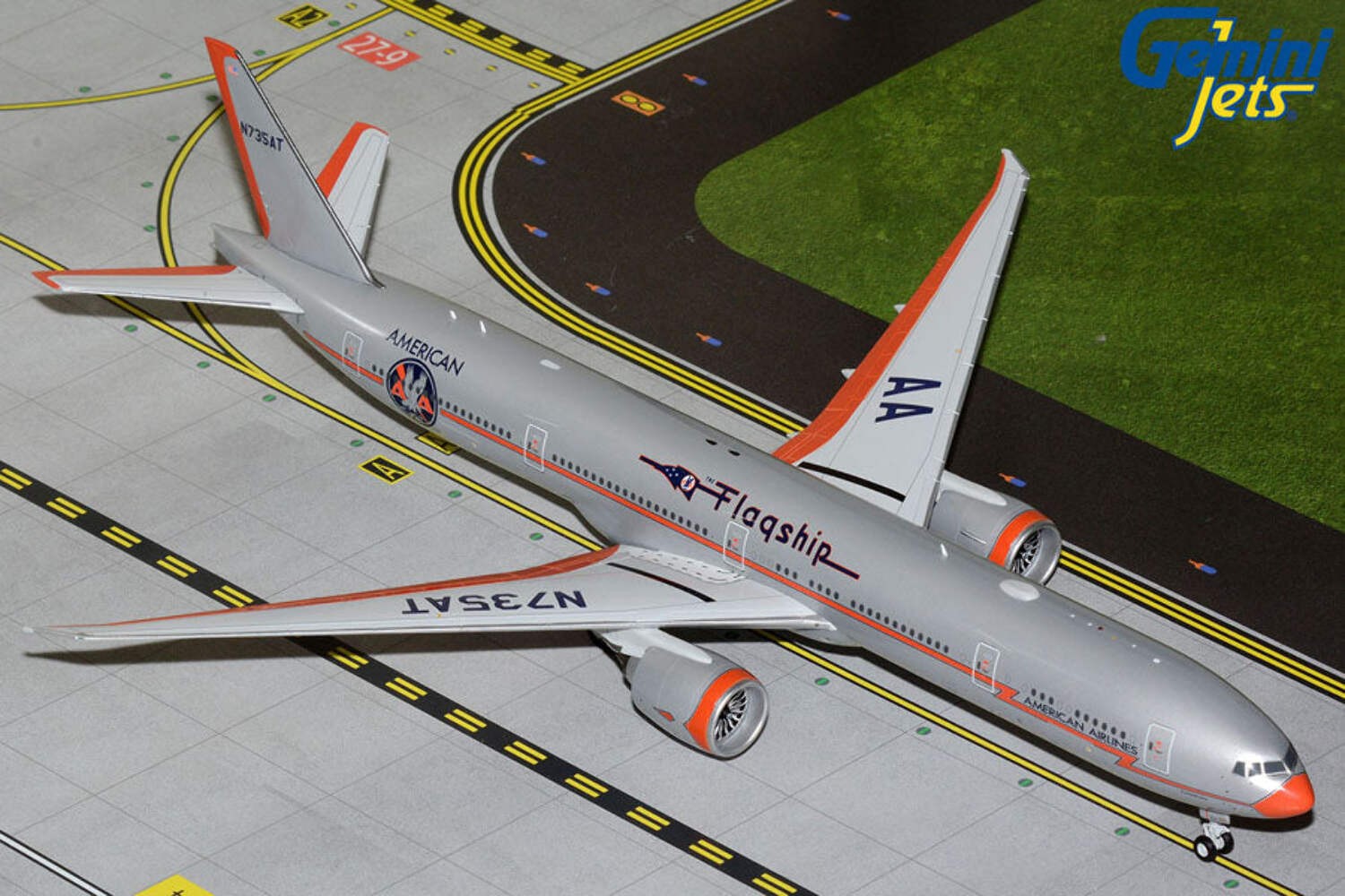 Pre-Order American Airlines “Flagship DFW” 777-300ER N735AT Gemini Jets 1:200
