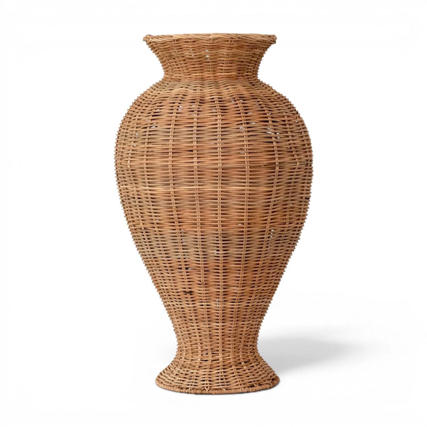 Decorative Hand-Woven Rattan Vase