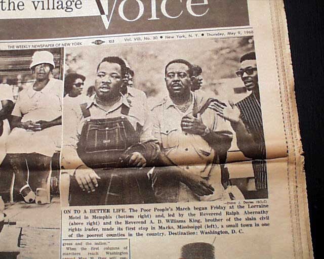 POOR PEOPLE’S CAMPAIGN March & Gerry Garcia – Pigpen Photo 1968 Village Voice
