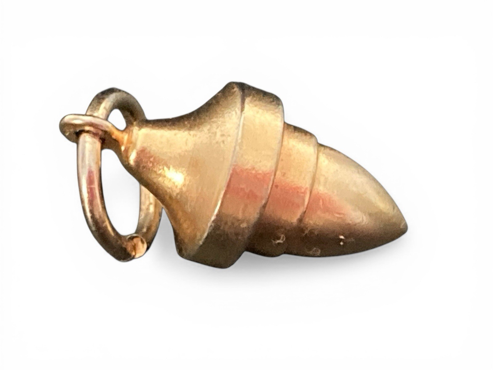 Dowsing Pendulum Solid Brass Acorn Shaped Charm Plumb Bob Mini Vintage