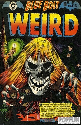 Pre-Code Horror Comic Book Cover – Blue Bolt Weird Tales (17×12) Metal Sign [New