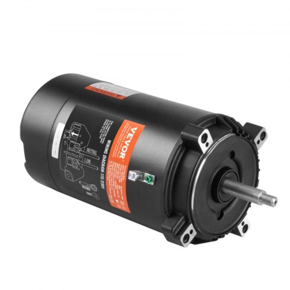 1 HP Pool Pump Motor 56J Frame 115V98 Amps230V49 Amps 3450 RPM