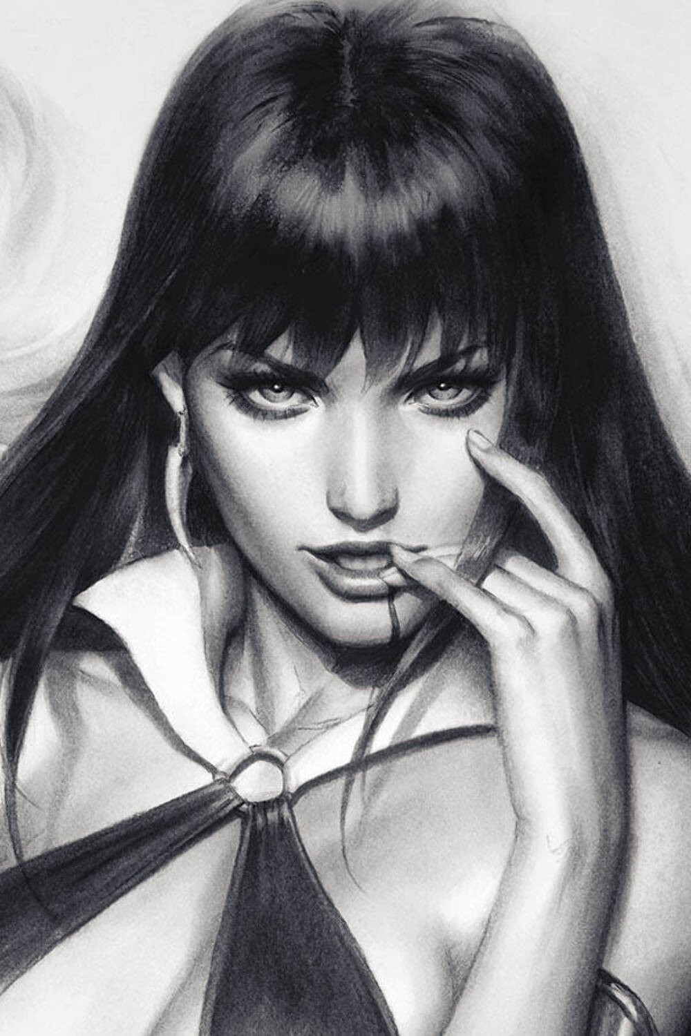 VAMPIRELLA #5 ARTGERM SNEAK PEEK CHARCOAL FOC 1:25 VIRGIN VARIANT 2019