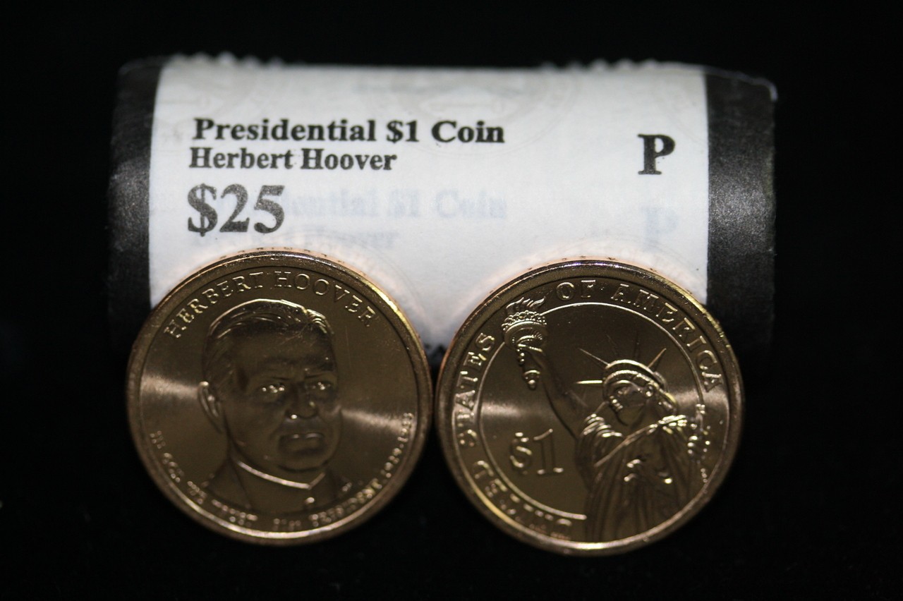 Presidential Dollar: HERBERT HOOVER (31th President) “P” MINT ROLL