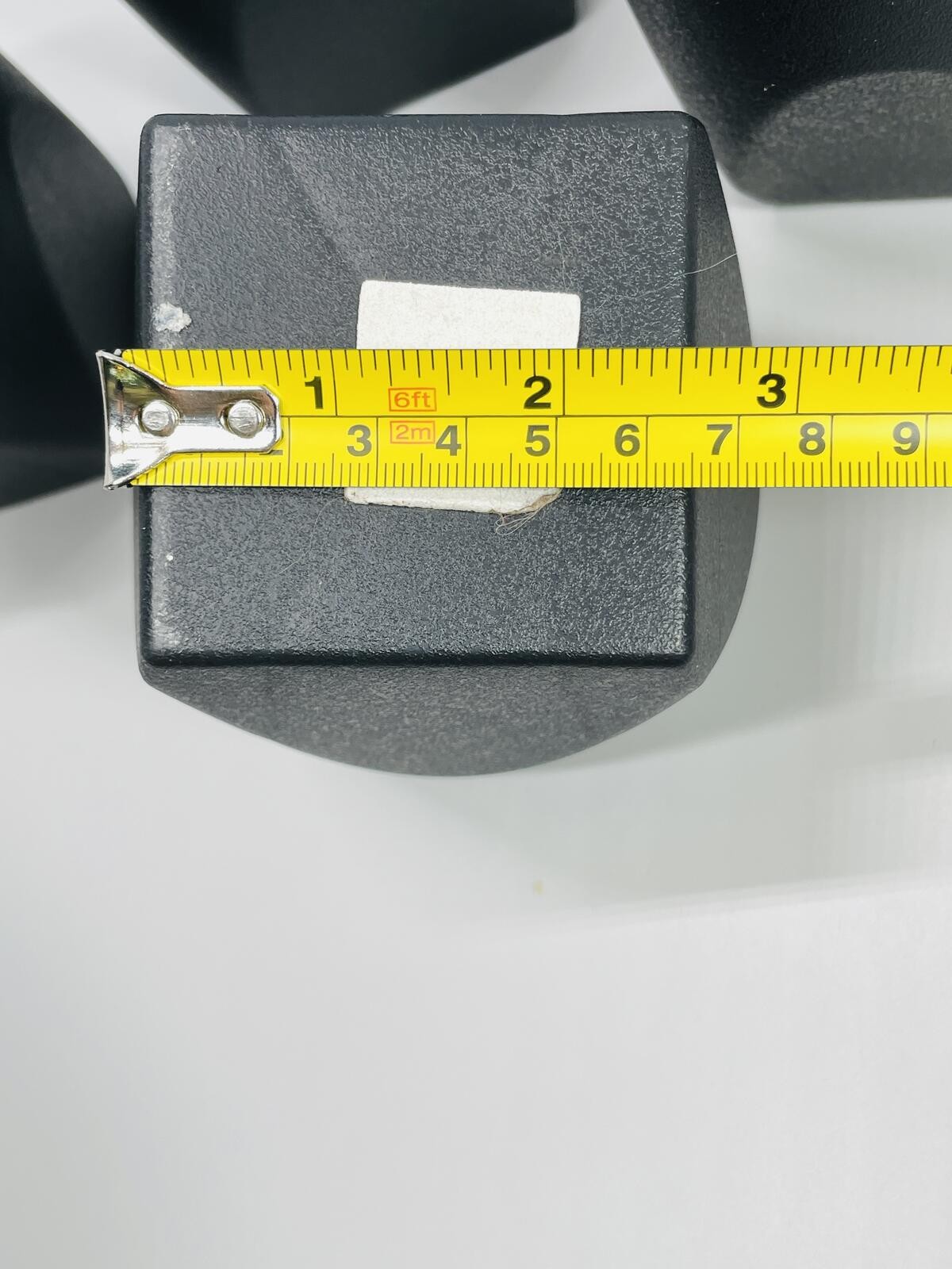Set of 4 Black Plastic Furniture Feet with Metal Threaded Bolts 3.5″ tall