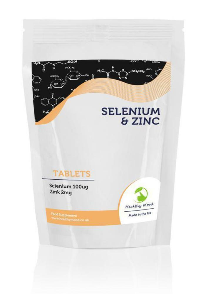 Selenium 100ug and Zinc 2mg 250 Tablets Healthy Mood