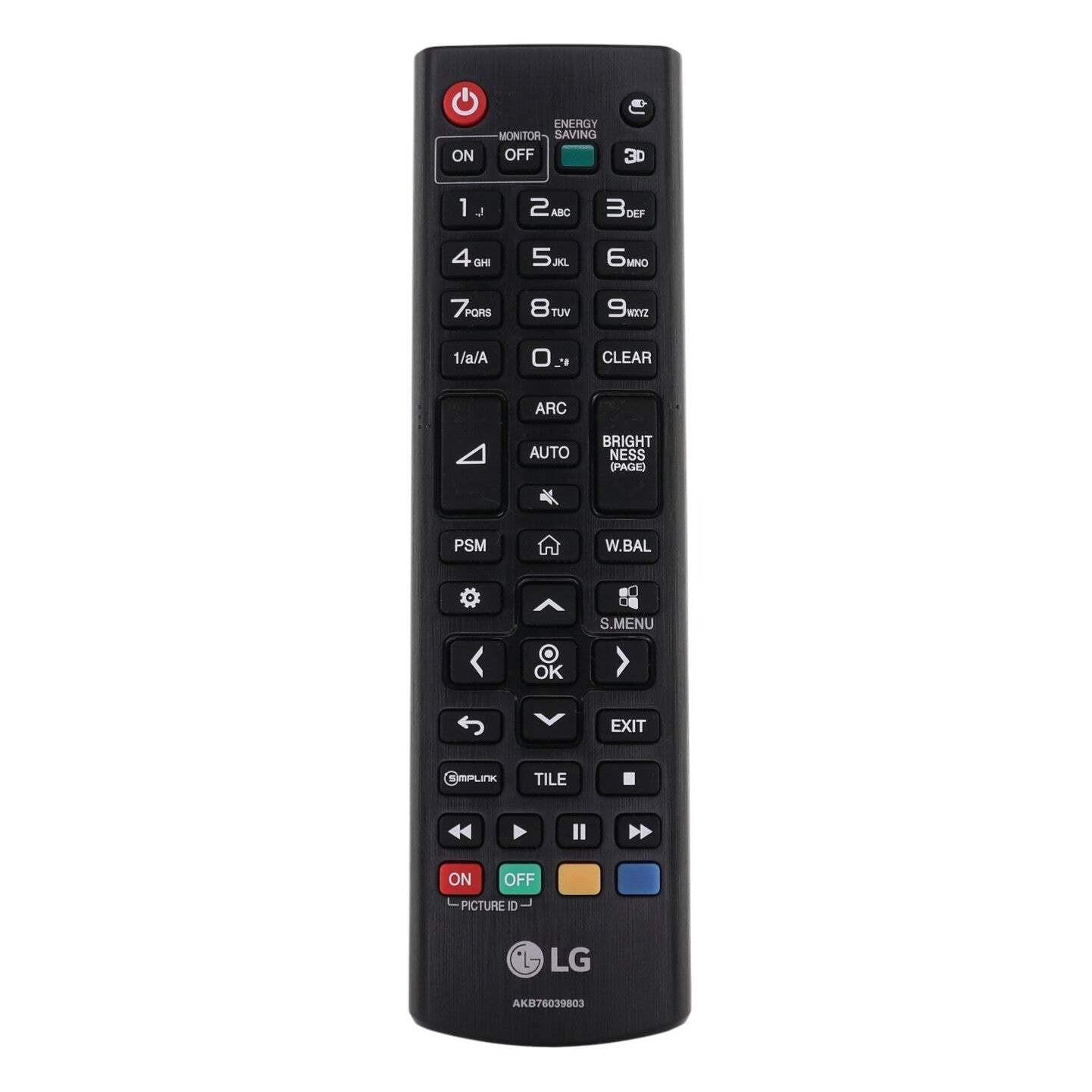 LG AKB76039803 Commercial / Digital signage Monitor Remote Control – AKB76039803