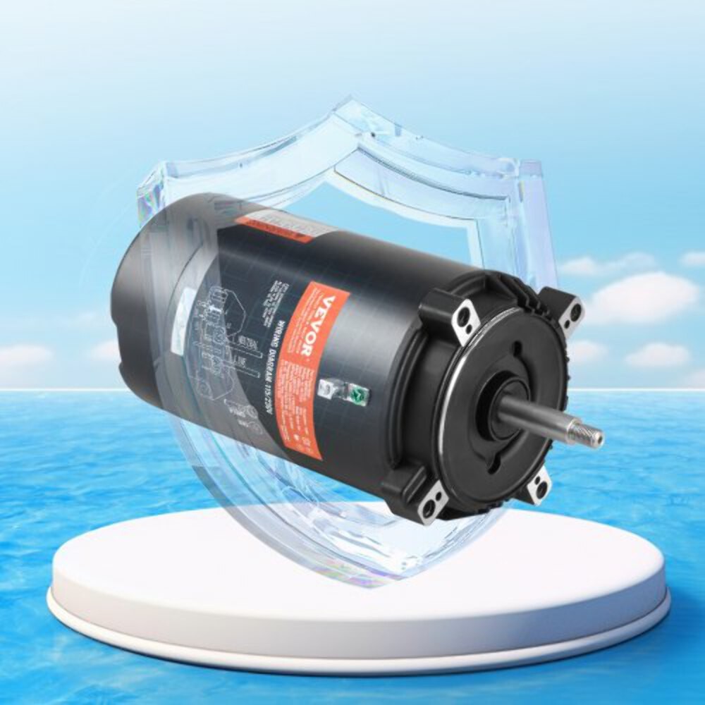 1 HP Pool Pump Motor 56J Frame 115V98 Amps230V49 Amps 3450 RPM