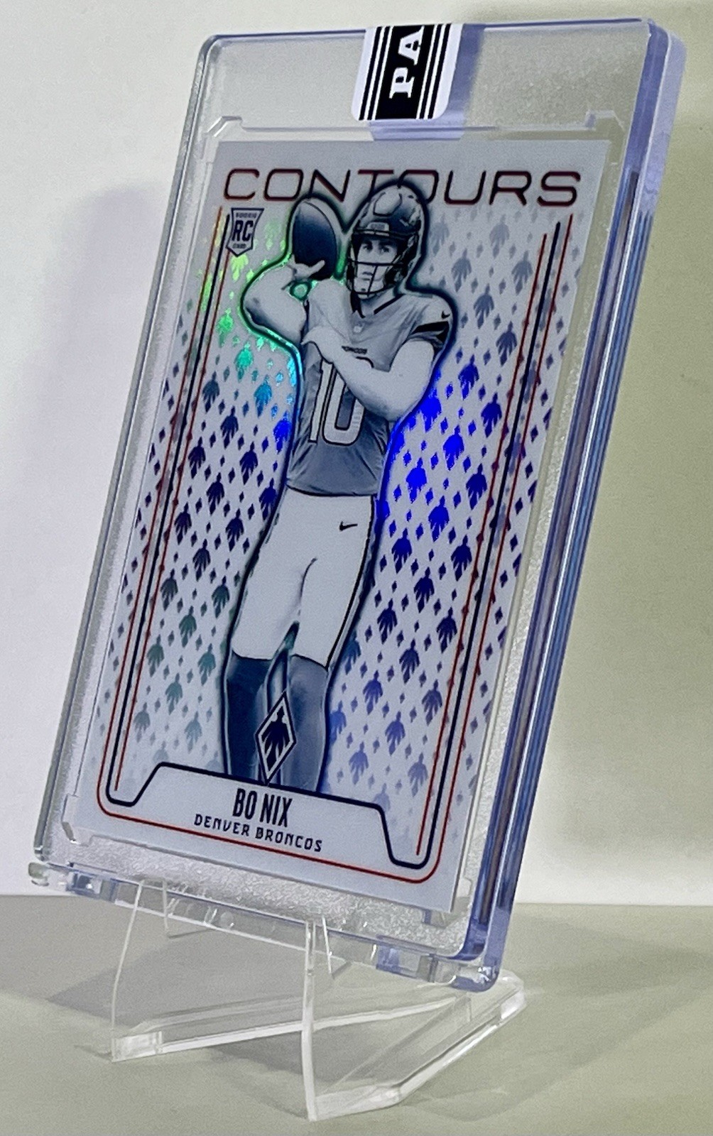 Bo Nix Panini Rookie Card | Denver Broncos | Clean Holo Insert