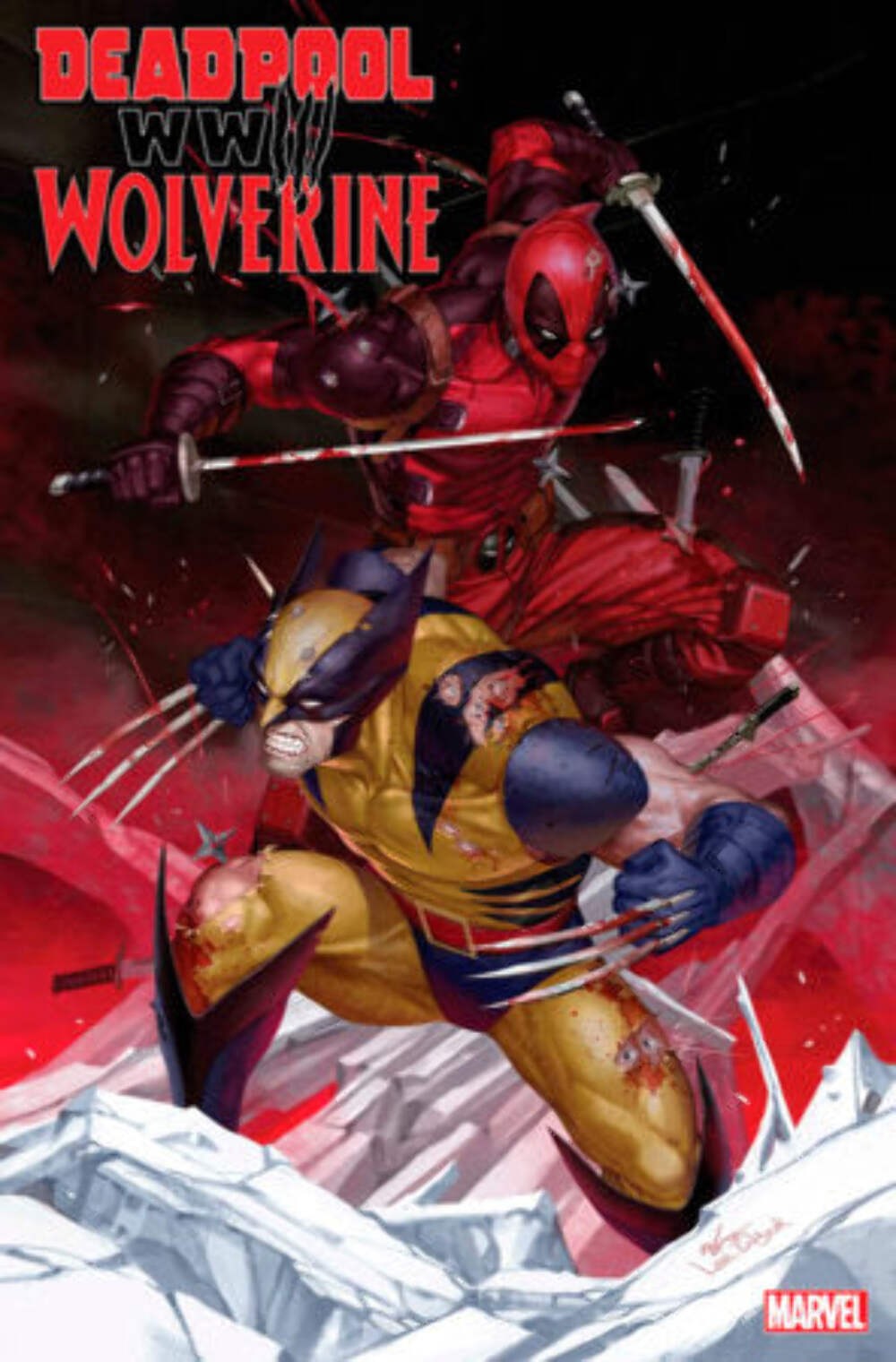 DEADPOOL WOLVERINE WWIII #1 INHYUK LEE 1:25 VARIANT 2024