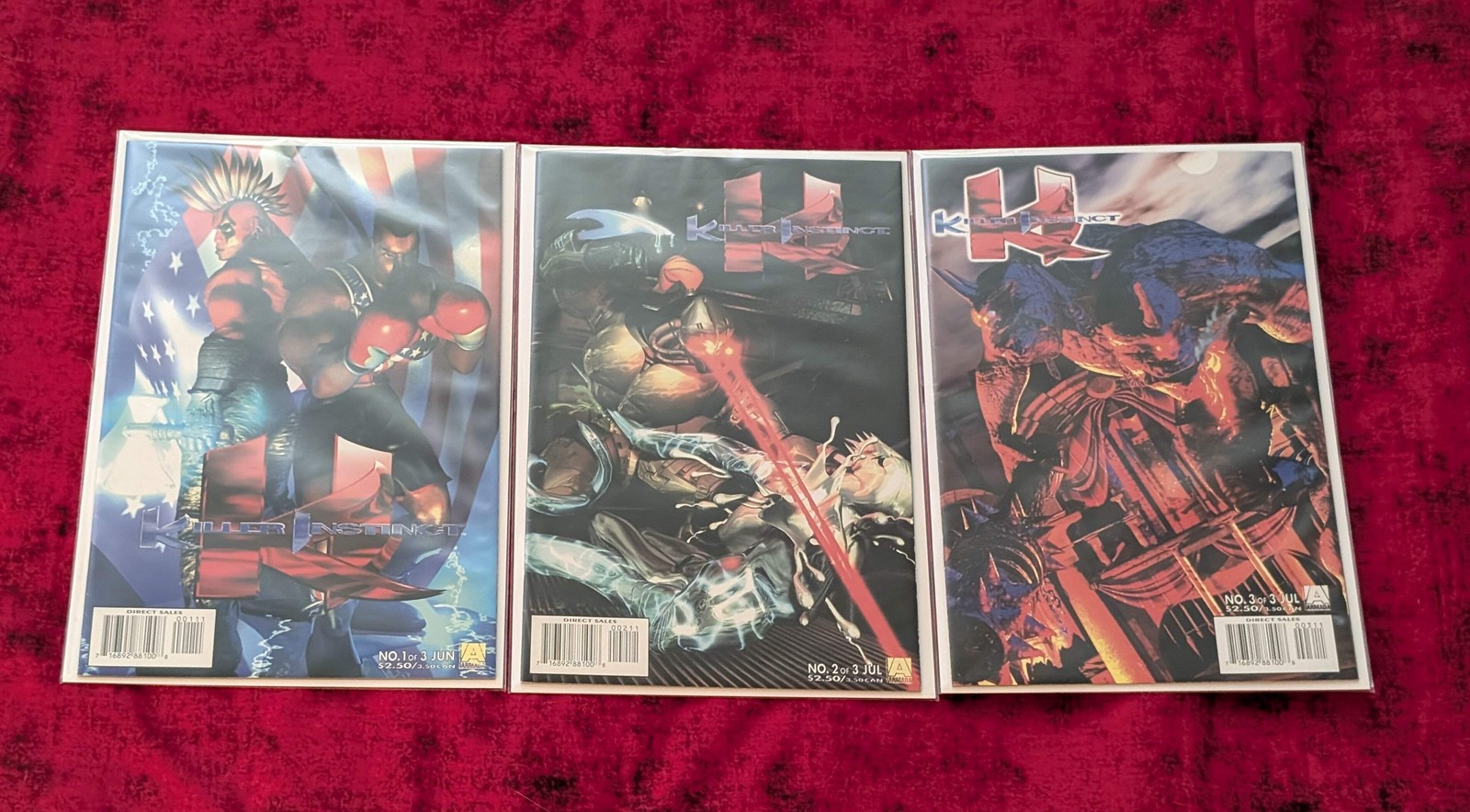 Killer Instinct #1-3 Complete Run | Armada Video Game Comic Lot