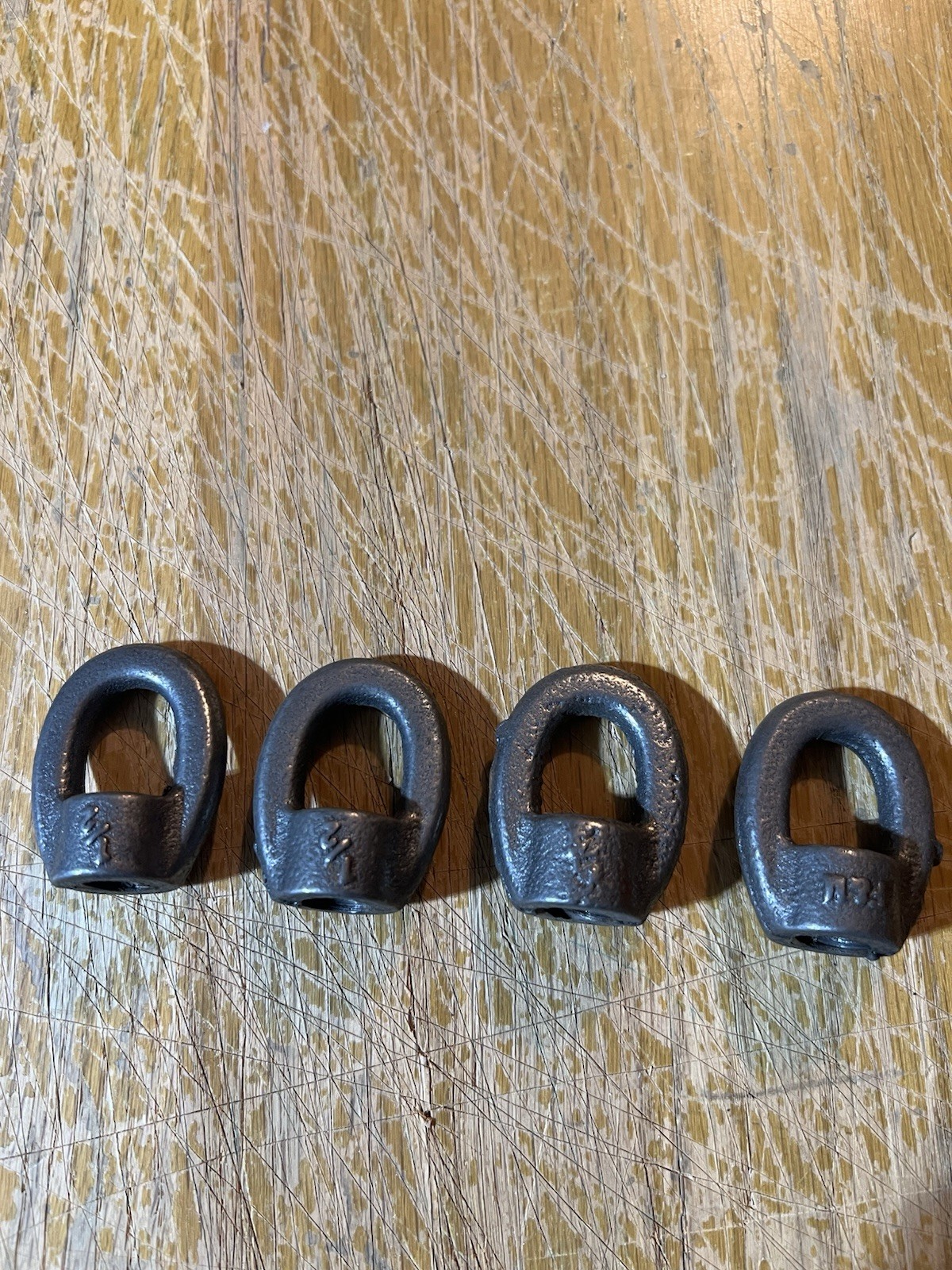 Lifting Eye Nuts Set Of 4 Steel 1/2″ Goarse Threaded Military By F&M