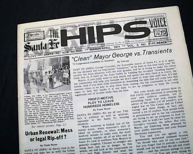 Rare COUNTERCULTURE Santa Fe New Mexico Desert Communes 1971 Hippie Newspaper