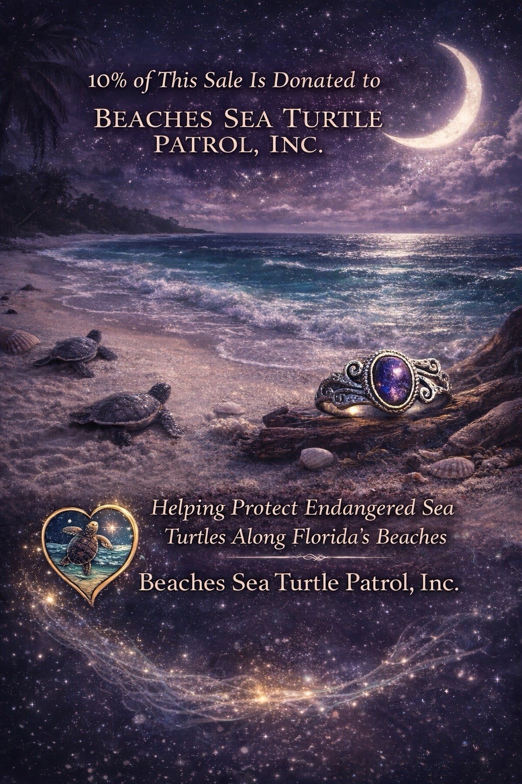 Nyx Night Goddess Protection Talisman Ring