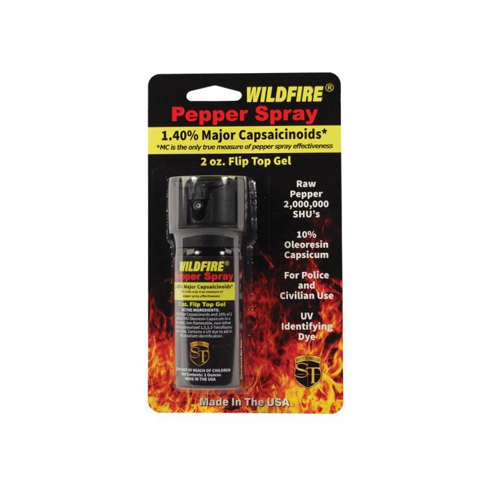 Wildfire® 1.4% MC 2oz Pepper Gel Sticky Pepper Spray Stream