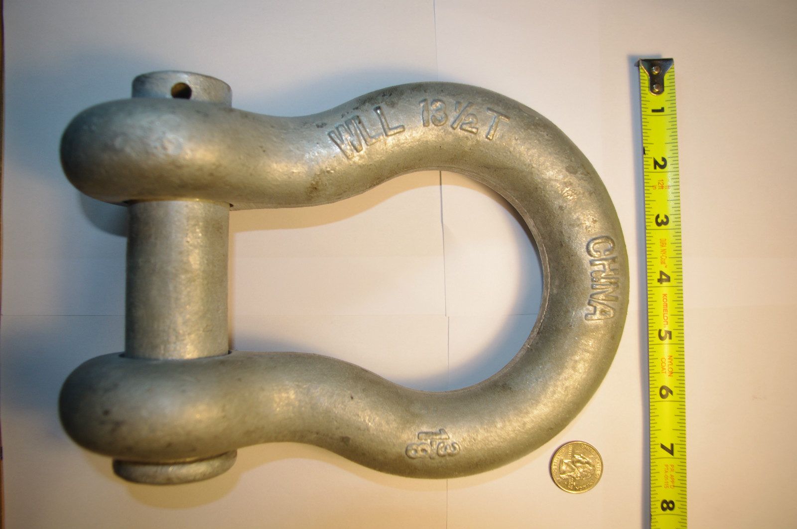 (2) 1-3/8 (13-1/2 TON) Shackles Rigging Clevis Lifting Sling Rope Chain Winch