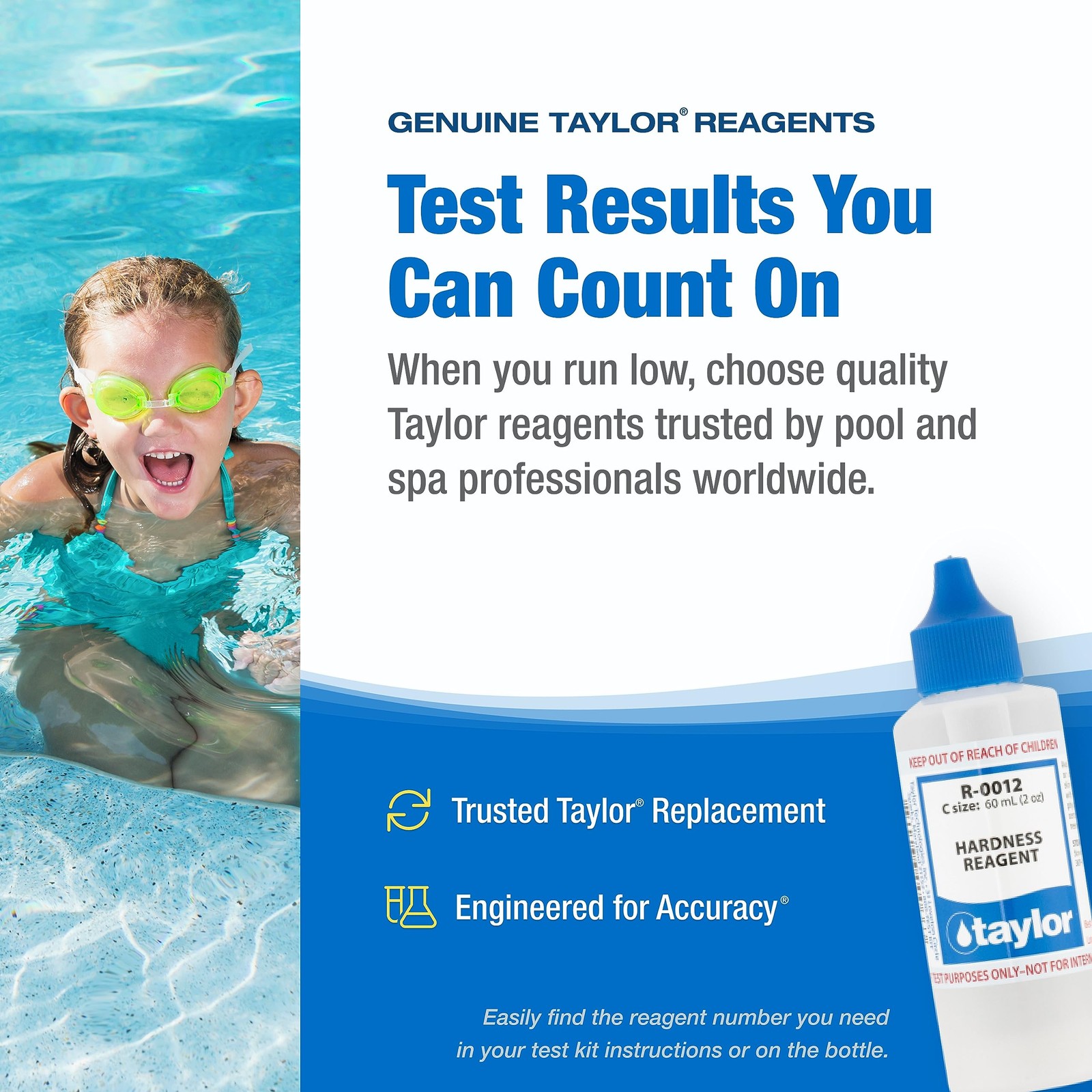 Taylor Technologies R-0012-C, Hardness Reagent, 2 Ounce, for 2 oz, As Shown