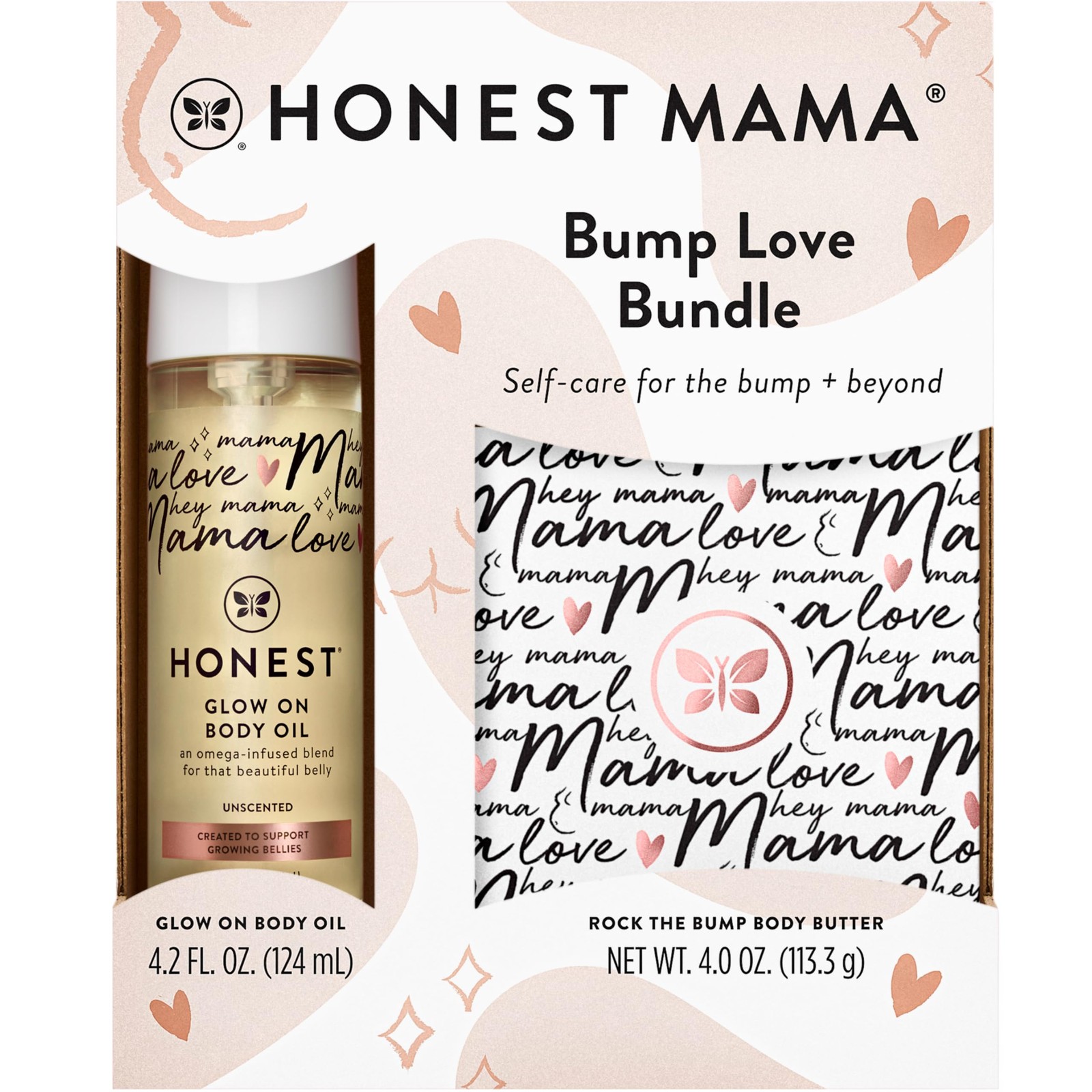 The Honest Company Mama Body and Belly Bump Love Bundle, 1 Count (Pack of 1)