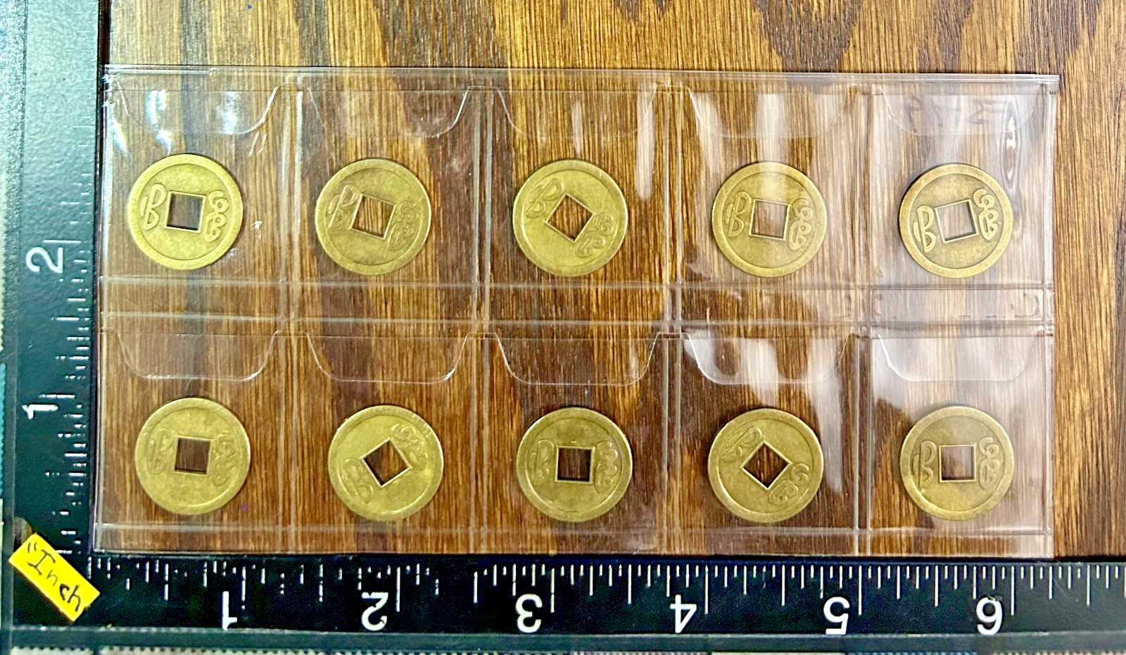 CHINESE COIN, FENG SHUI COINS, GOOD LUCK & FORTUNE COINS, 1 SET OF 10 #FS-19