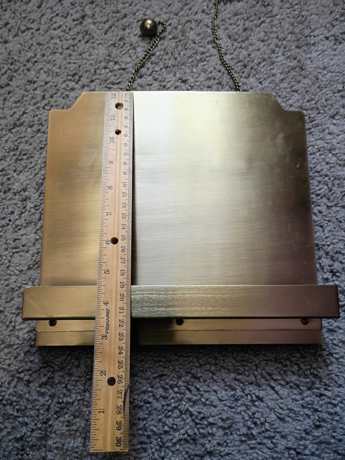 Brass Cookbook Holder with Weighted Chains
