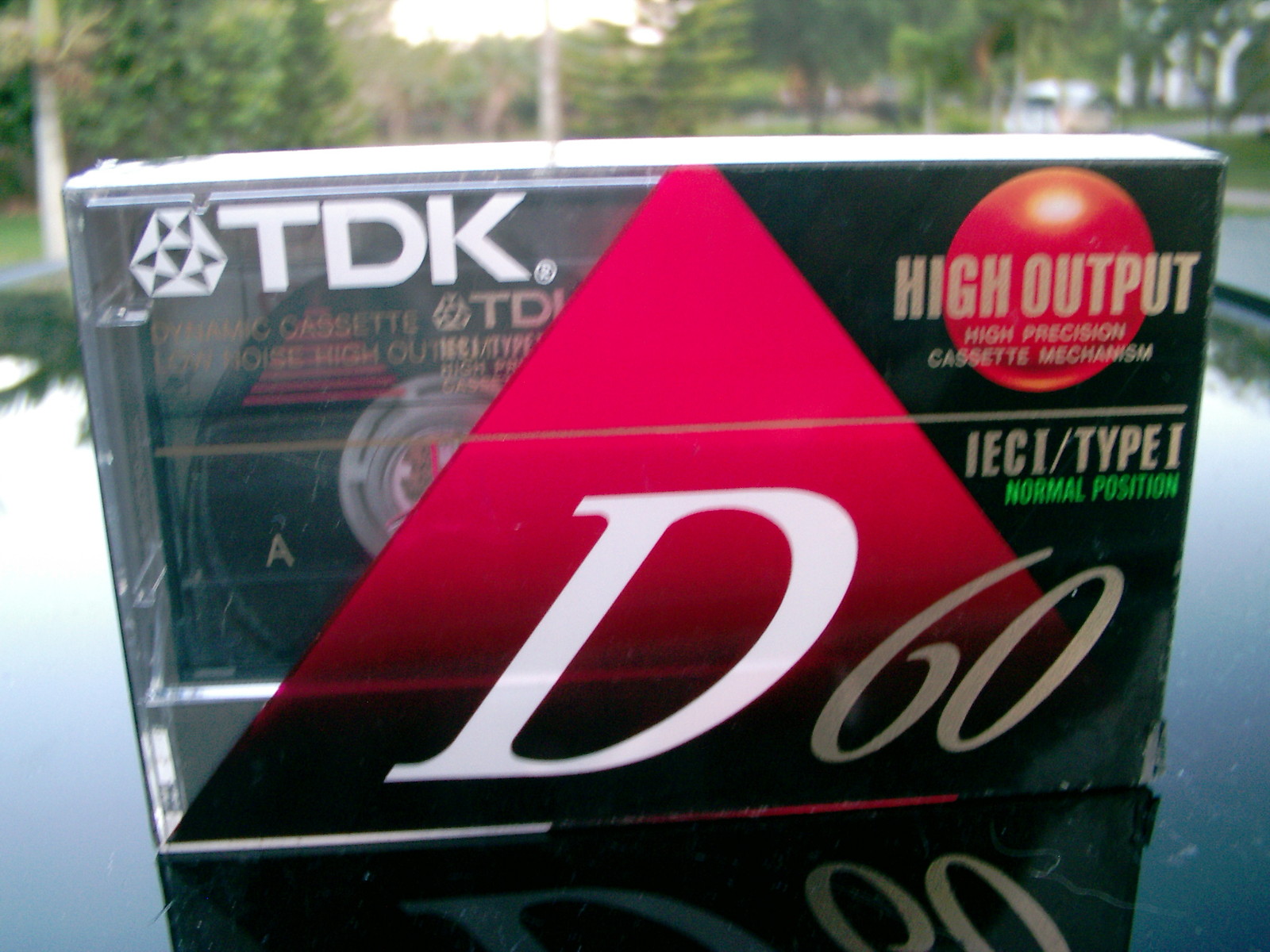 TDK D 60 HIGH OUTPUT IECI/TYPE 1 AUDIO CASSETTE FOR RECORDING SEALED AND READY