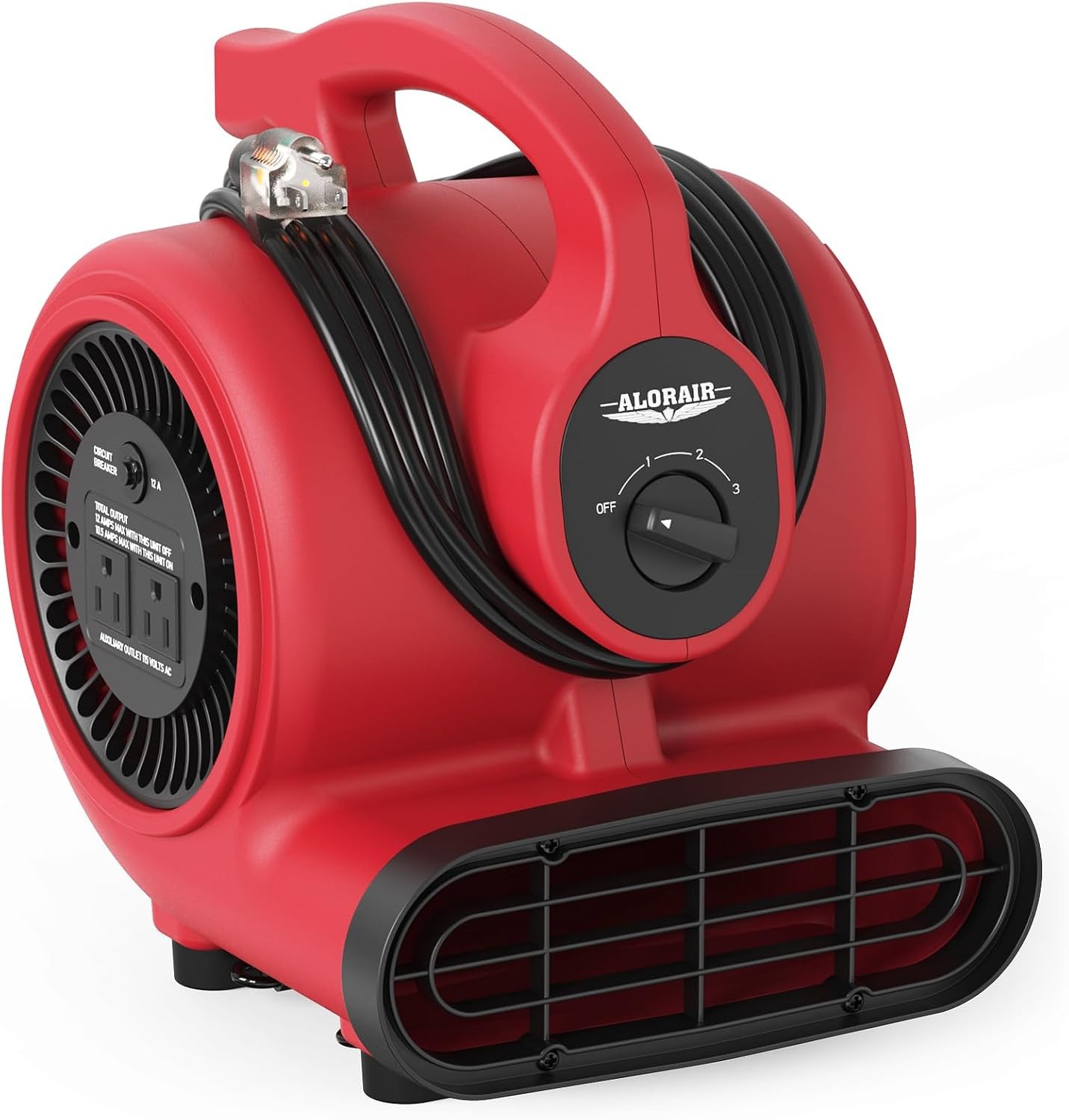 ALORAIR 600 CFM Air Mover Blower Fan for Industrial, Workshop, and Home Use –