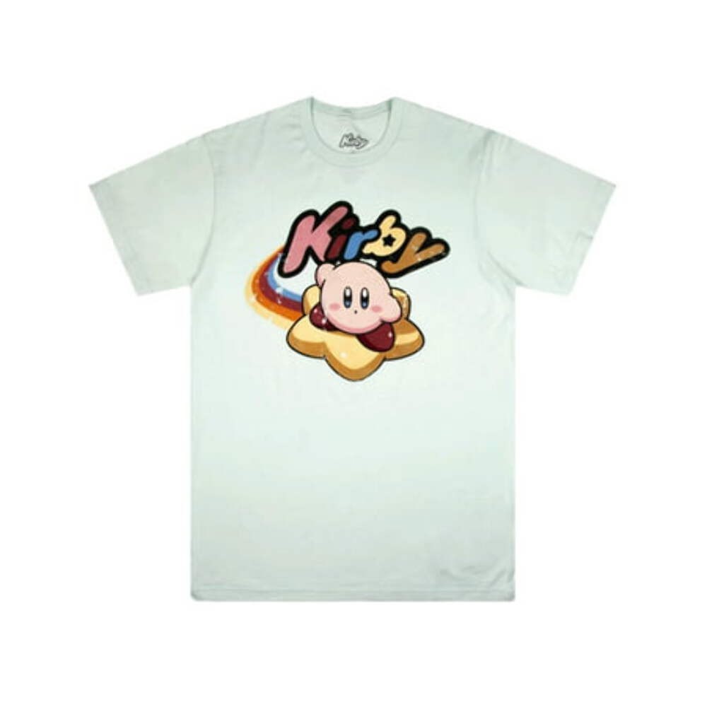 Nintendo Kirby Light Blue Graphic T-Shirt – X-Large