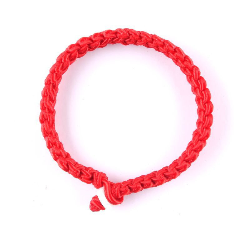 Feng Shui Handmade red string style lucky rop cord bracelet amulet for good luck
