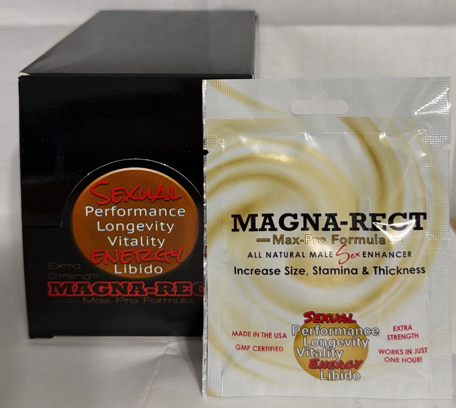 12x Magna-Rect Gold Max-Pro Premium Formula Male Enhancer 12 Packs.FastShip🇺🇸