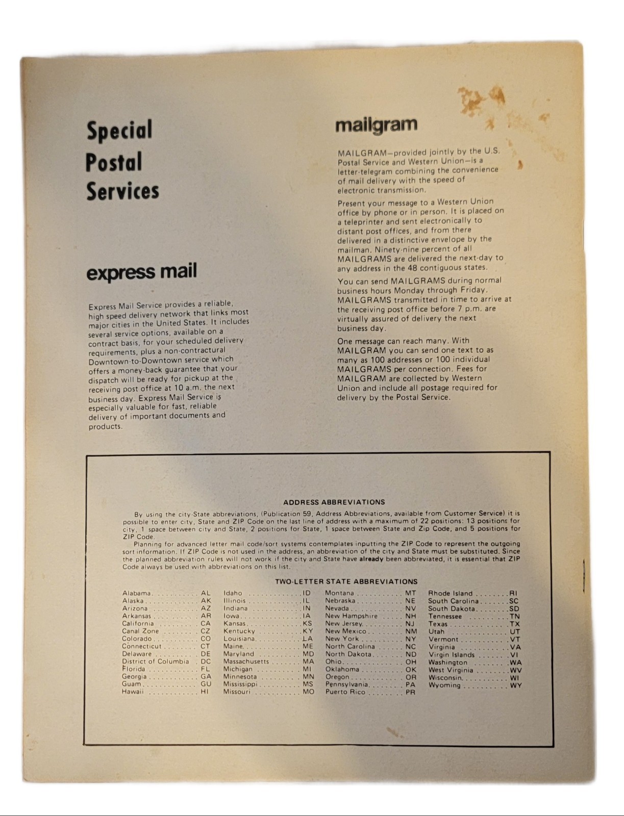 2 VTG Zip Code Directory of Houston Area 1/1981 + Directory of Post Offices 1968