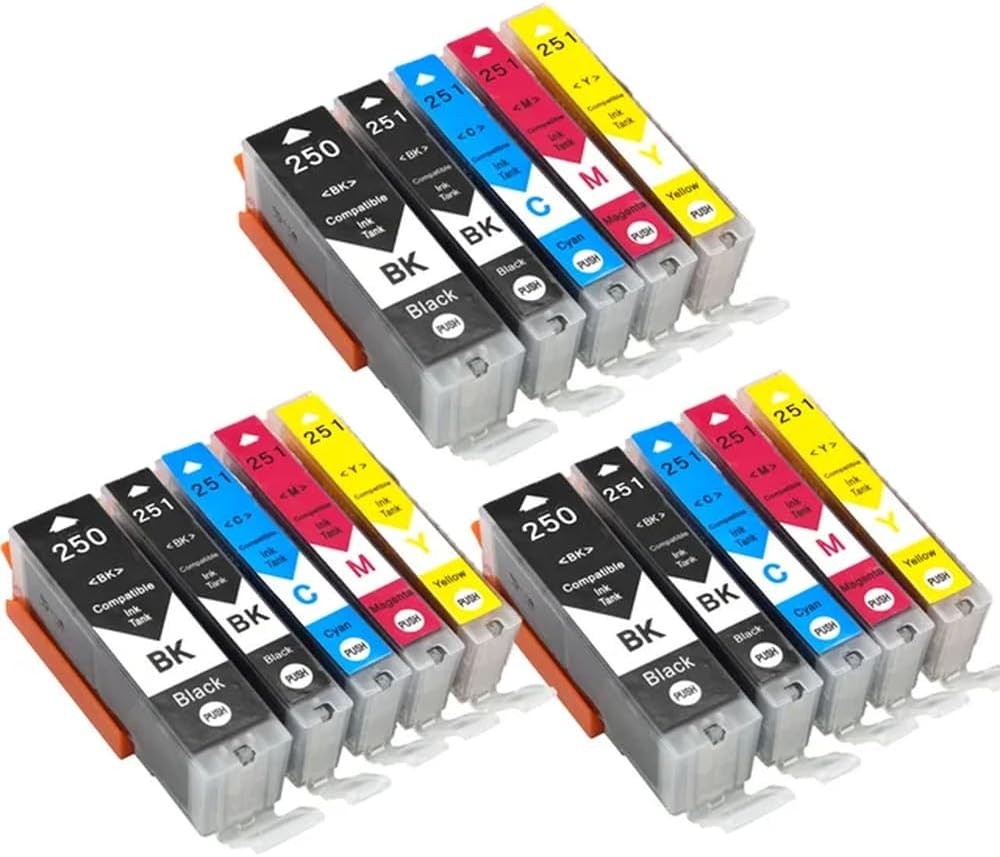 PGI250 PGI250XL CLI251XL Capacity Ink Cartridge Compatible Compatible with Pri