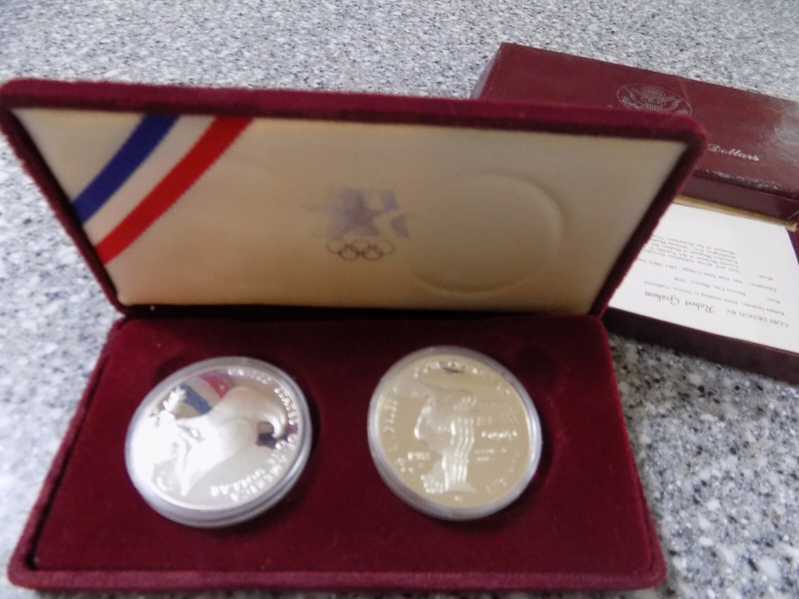 1984 Olympic Commemorative Silver Dollar Proof S Mint Mark Coins