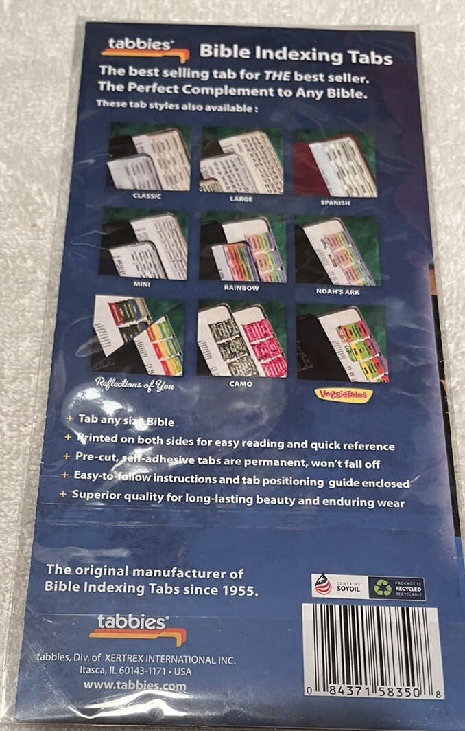 Bible Tabs – Solid Gold 80 tabs Tabbies brand New in Package Sealed