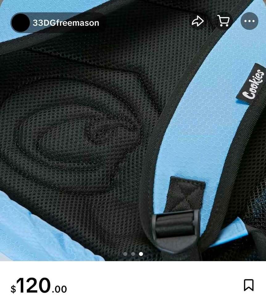Cookies Backpack in light blue NEW