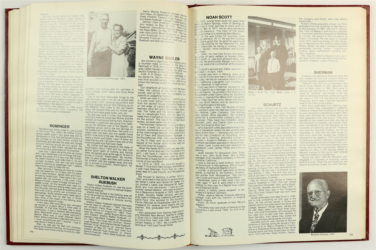 Luna County, New Mexico Deming Keeler Farm Sunshine NM 1978 Family History Book