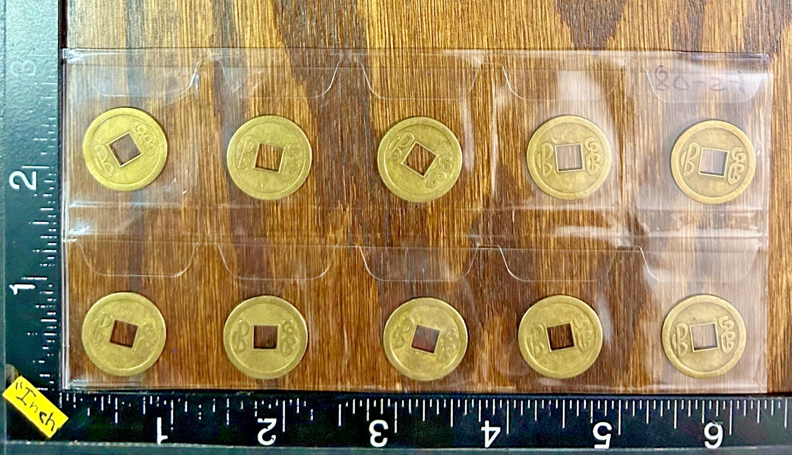 CHINESE COIN, FENG SHUI COINS, GOOD LUCK & FORTUNE COINS, 1 SET OF 10 #FS-08