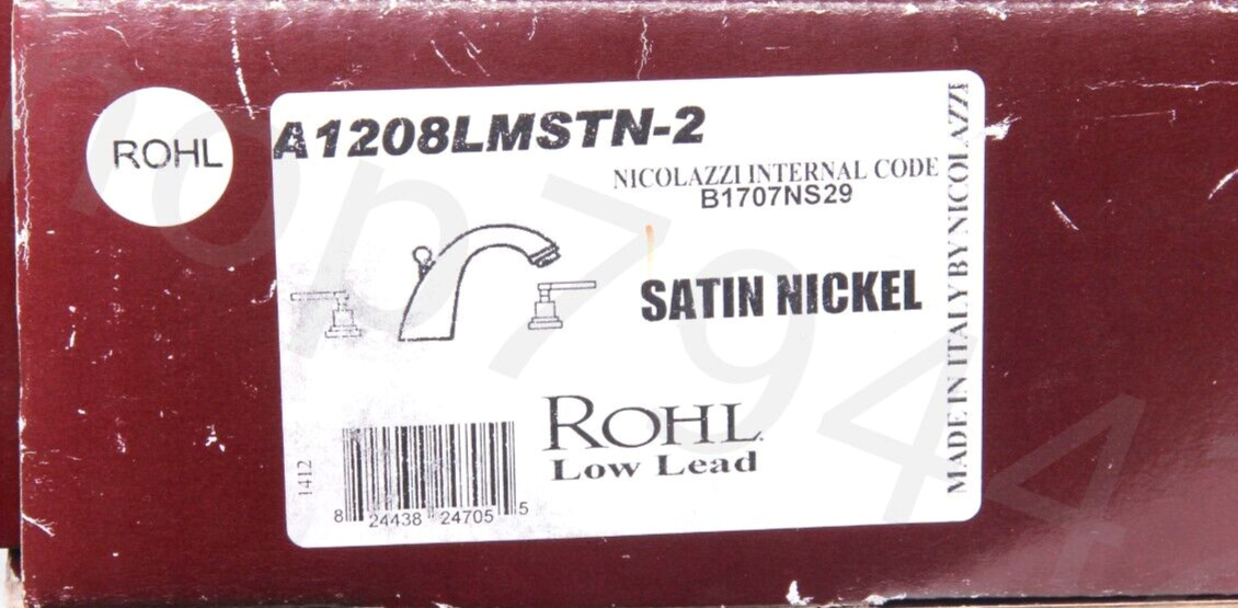 ROHL Country Collection Faucet & Parts Satin Nickel NEW Incomplete As Is Shown