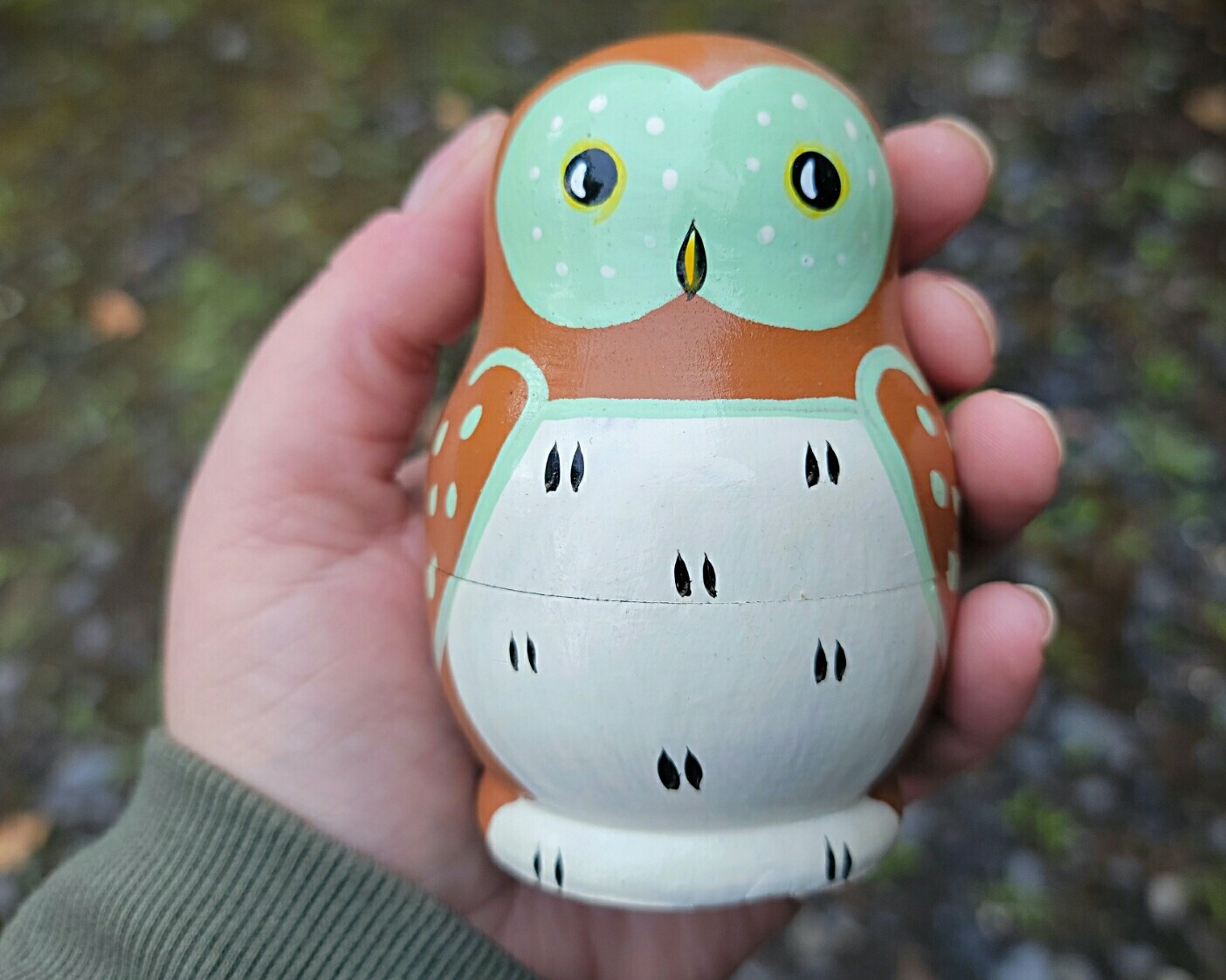 Owl Nesting Dolls, Owl Russian Matryoshka Doll, Halloween Toys, Owls, Oddities