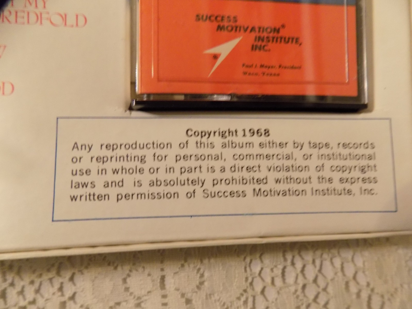 The Greatest Salesman in the World Og Mandino SMI 1968 Cassette Tape Boxed, WOW