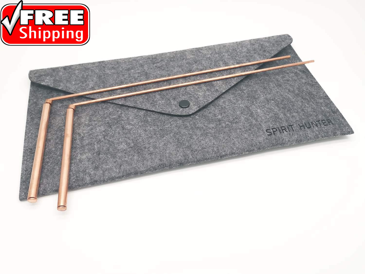 99.9% Copper Dowsing Rod- 2PCS Divining Rods with Bag – Detect Gold, Water, Ghos