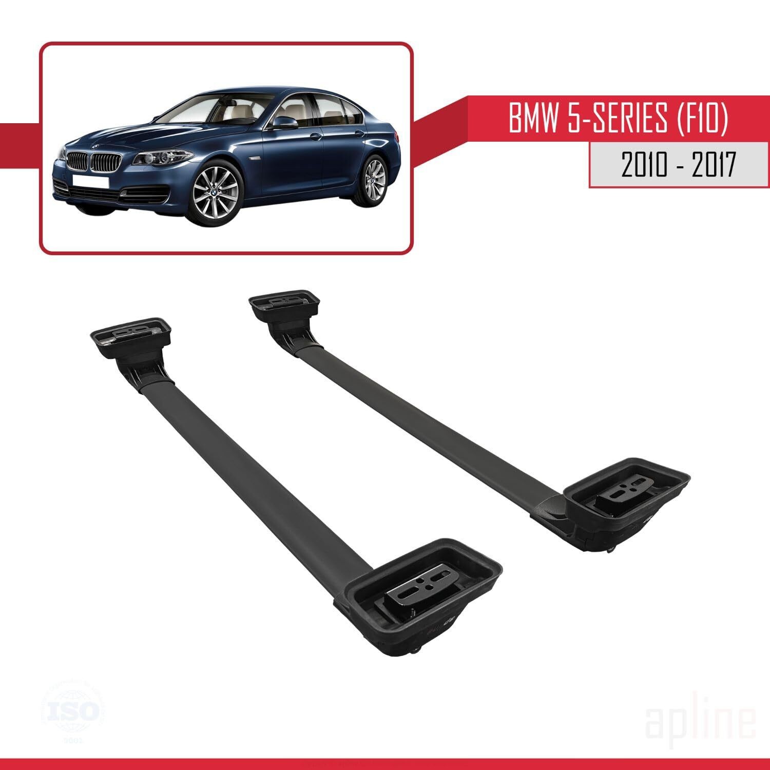 Compatible with BMW 5 Series (F10) 2010-2017 ACE-3 Model Car Roof Rack Cross Bar