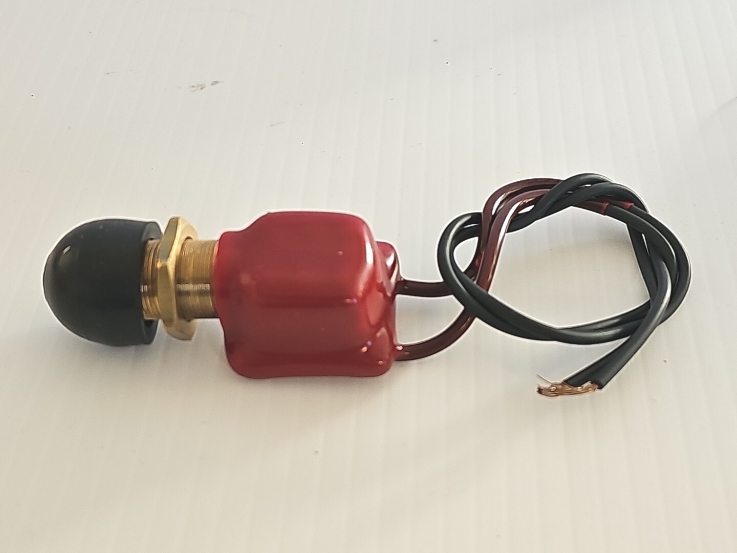 Cole Hersee Vinyl Coated Push Button Switch SPST Off-On 2 Wire [M-608-BP]