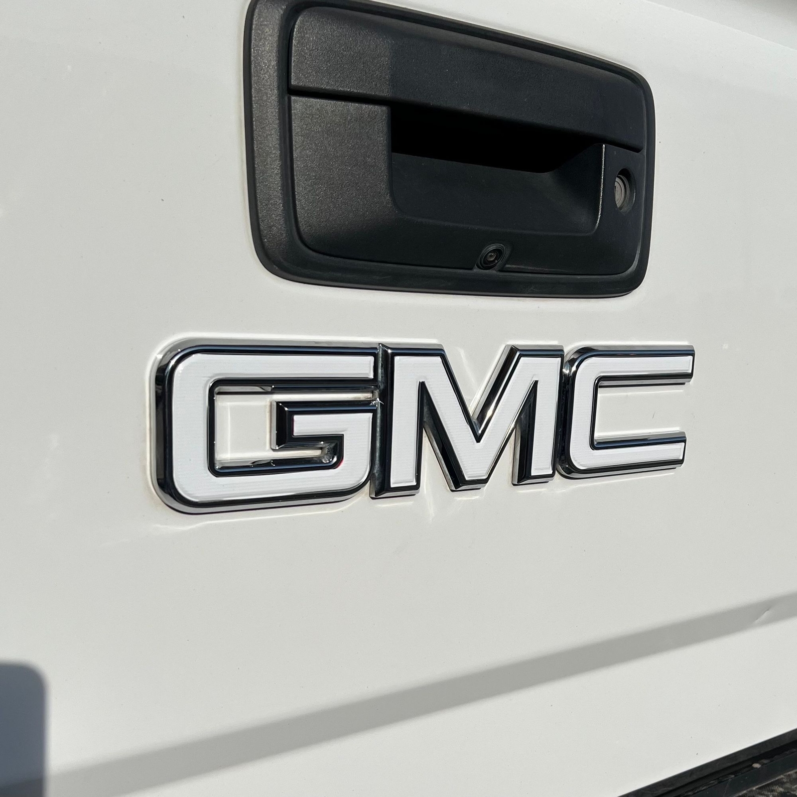 White, Black, Other – Front and Rear Emblem Vinyl Sticker Covers GMC Sierra