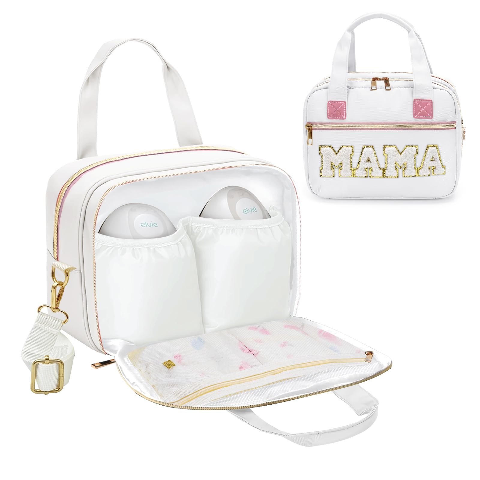 rain bunny Wearable Breast Pump Bag with Cooler and Ice Pack Compatible with Elv