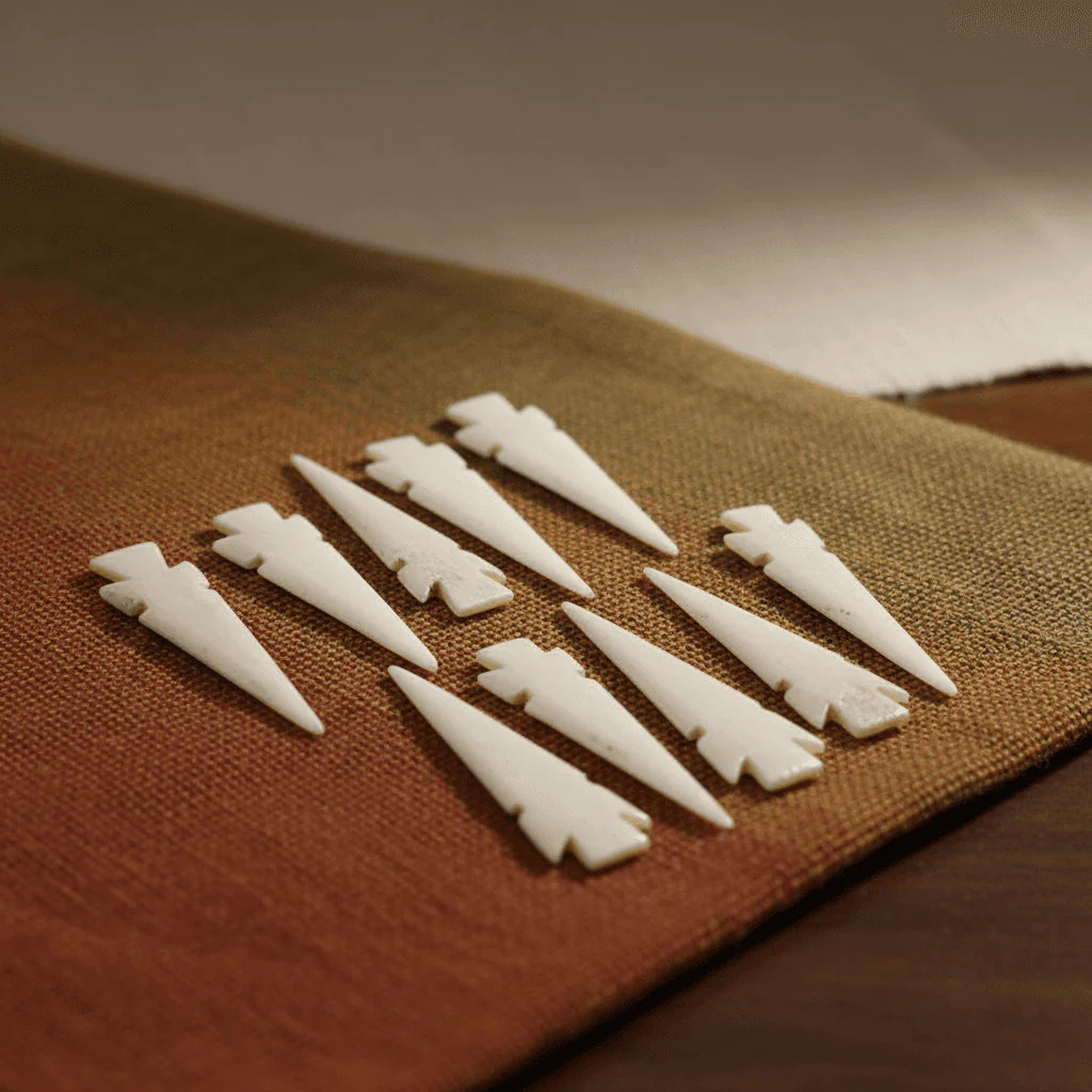 Arrowhead Bones, Set of 10, 3 Inches