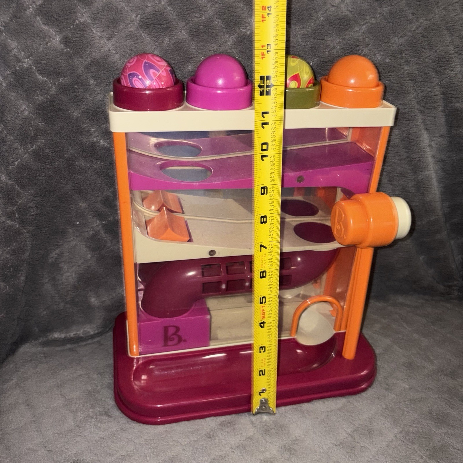 B Toys Pound-A-Ball Toy Whacky Ball 4 Balls Hammer Tray Interactive Target