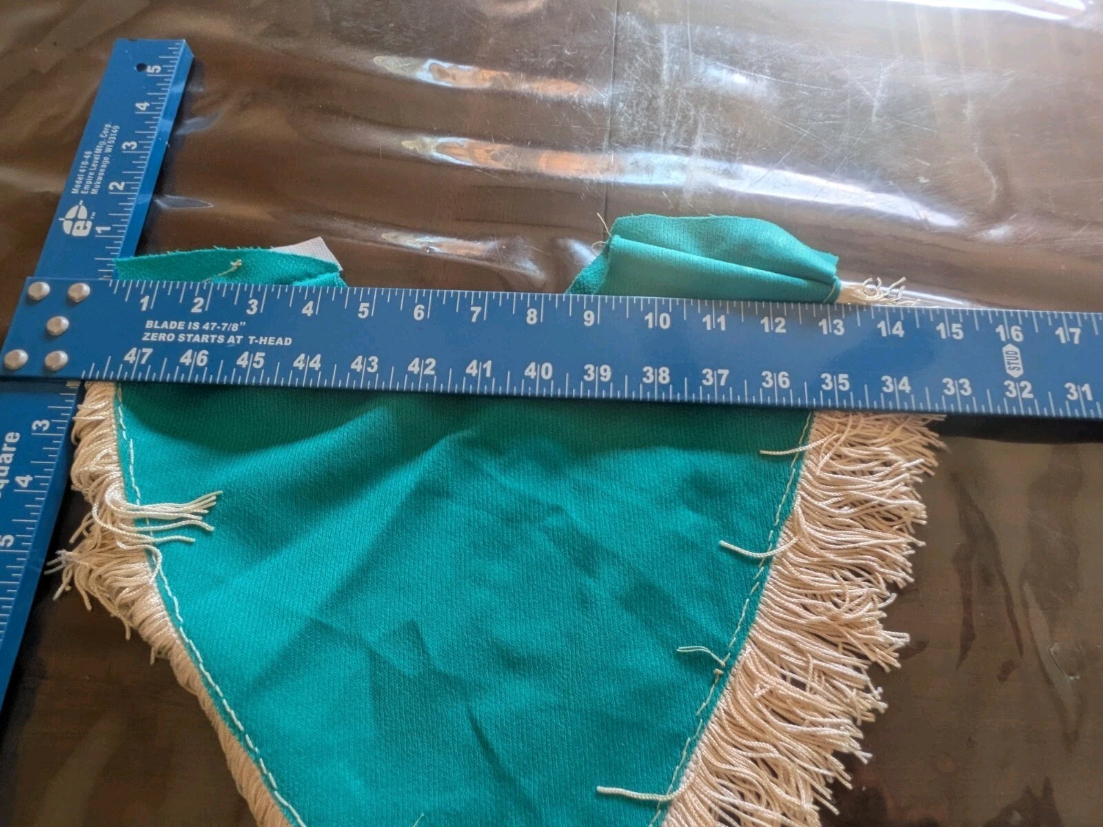 Vintage Costume Handmade Cowgirl Sexy 2 Piece Fringe Turquoise Green