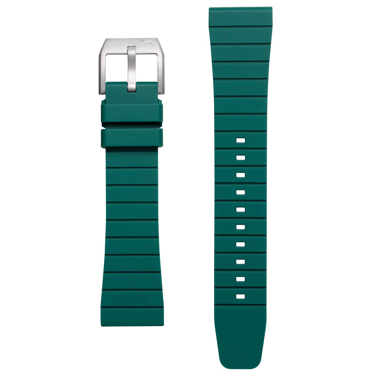 Xeric 22mm Retro Rubber Green Strap