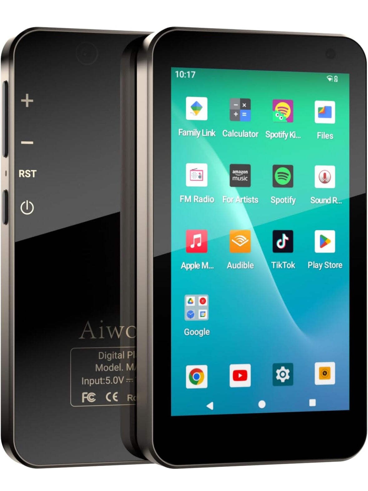 160GB MP3 Player with Bluetooth and WiFi – Aiworth GMS Certified Android Streami